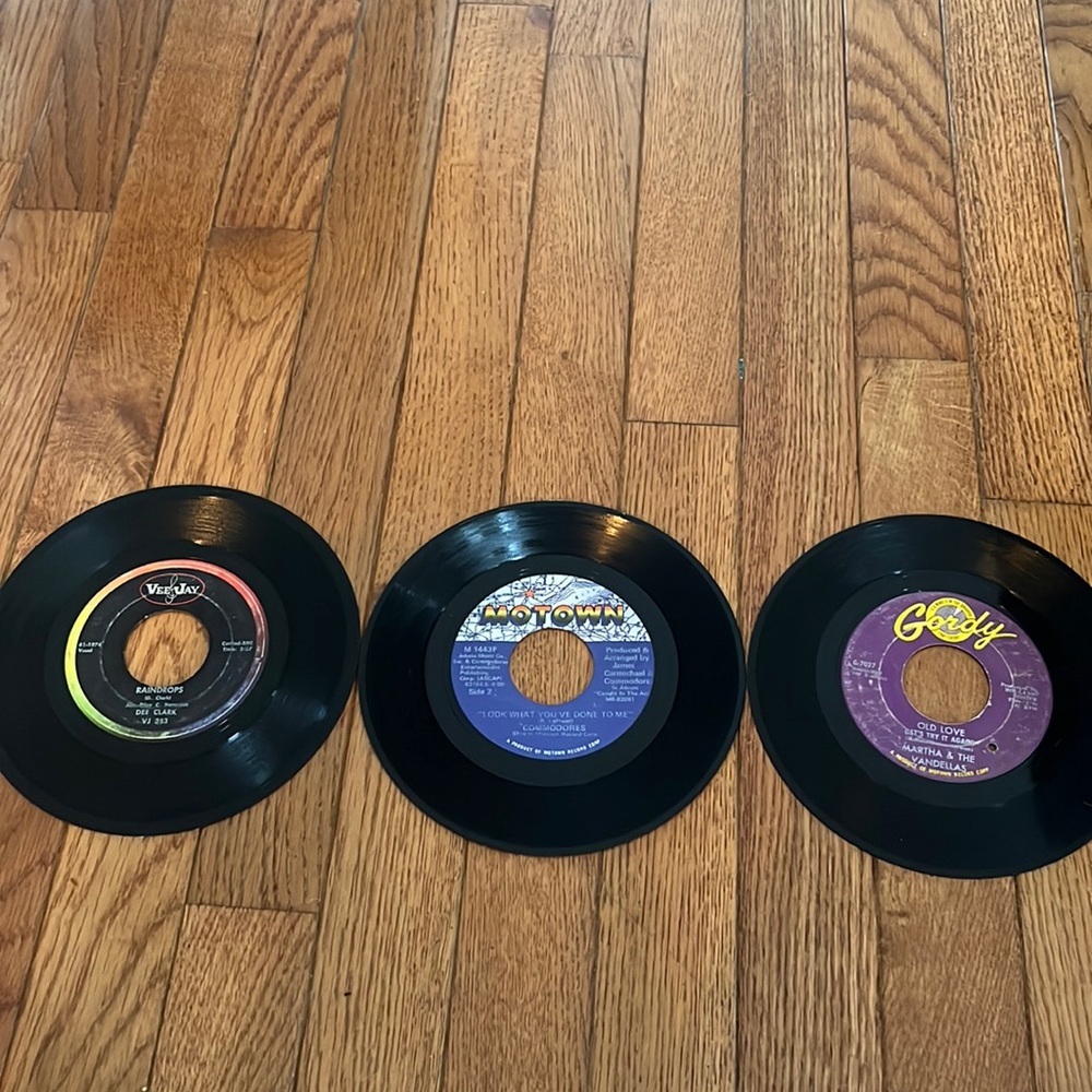 Lot of 3 Funk Soul 45 vinyl Records Dee Clark Commodores‎ Martha Vandellas 7”